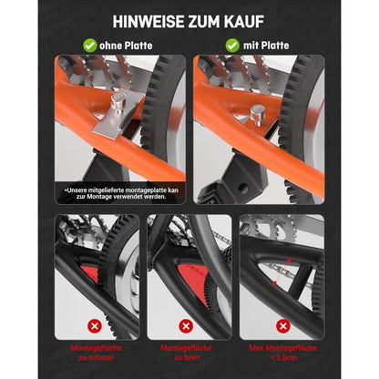 Höhenverstellbarer Fahrradmittelständer für E-Bikes & Mountainbikes