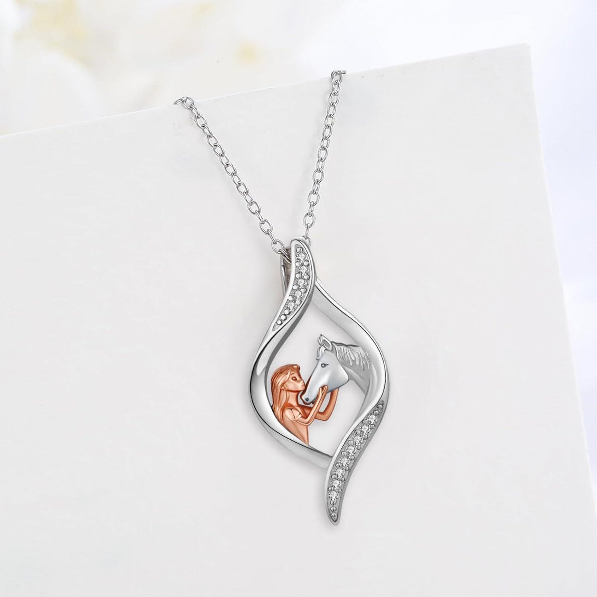 925 Sterling Silber Tier Halskette für Damen & Mädchen