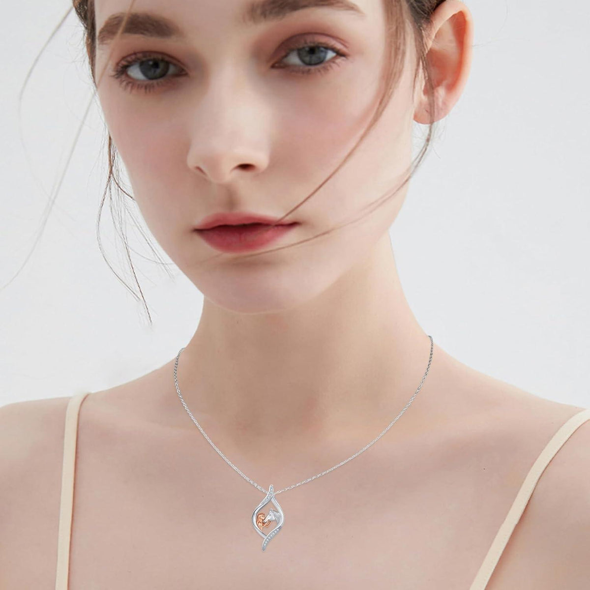 925 Sterling Silber Tier Halskette für Damen & Mädchen