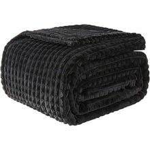 Kuscheldecke mit 3D-Touch-Erlebnis, Schwarz 200x230cm
