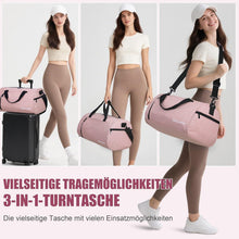 Sporttasche 35L mit Schuhfach & Nassfach, Rosa