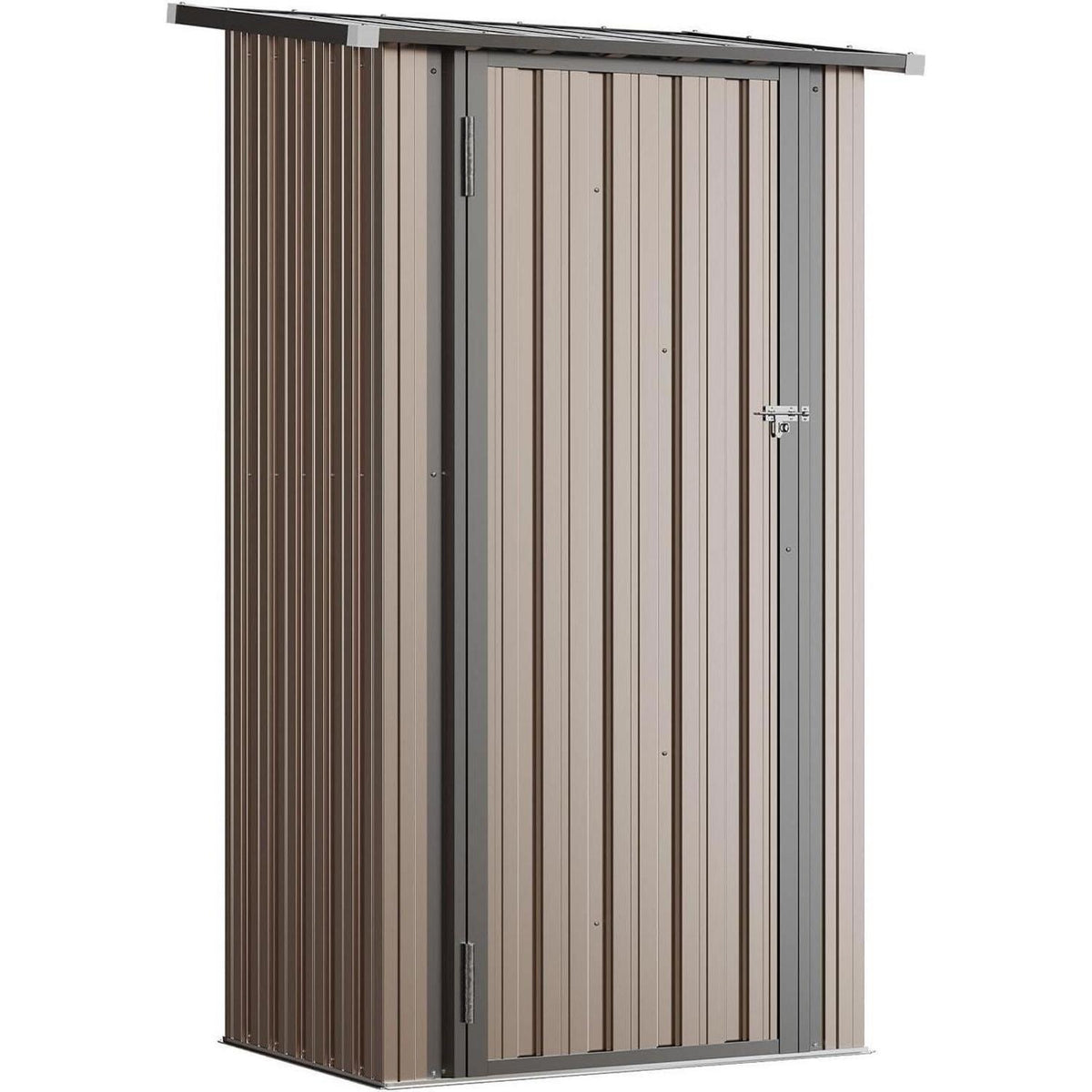 Gerätehaus 88x61cm – Starkes Pultdach-Gartenhaus Dunkelgrau