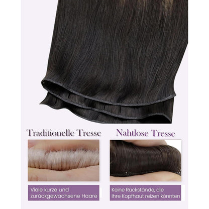 Echthaar Tressen Braun Balayage Ombre 40cm #2/8/2