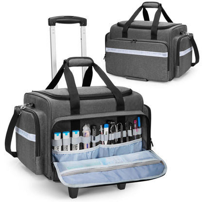 Notfalltasche mit Trolley – Erste Hilfe Tasche für Pflege & Rettungsdienst