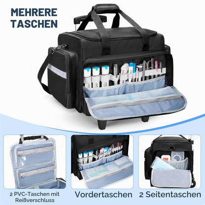 Notfalltasche mit Trolley – Erste Hilfe Tasche für Sanitäter & Ärzte