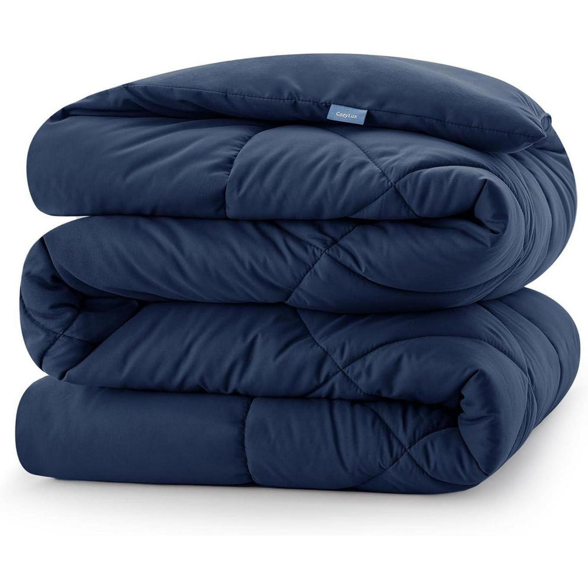 4-Jahreszeiten Bettdecke Mikrofaser 155x220 cm Marineblau
