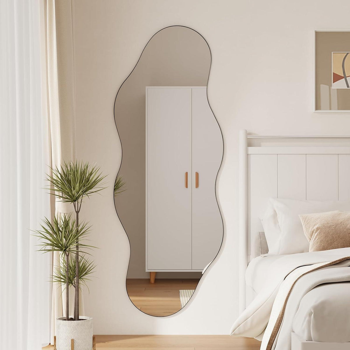 Asymmetrischer Wandspiegel Wolkenform 160x60cm – Dekorativer Spiegel