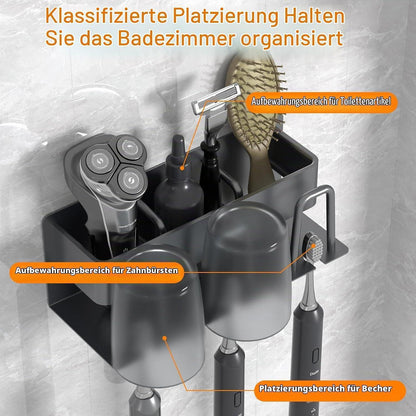Elektrischer Zahnbürstenhalter mit Ladestation & Ablage