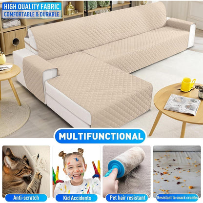 Wasserdichter Sofaüberzug L-Form – Rutschfest & Waschbar