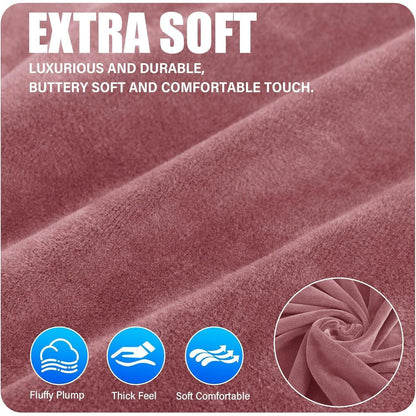 Samt Kopfteilbezug Rosa 150cm - Staubdicht & Waschbar