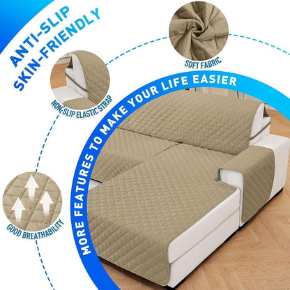 Wasserdichter Couchüberzug L-Form 2 Sitzer – Rutschfest & Waschbar