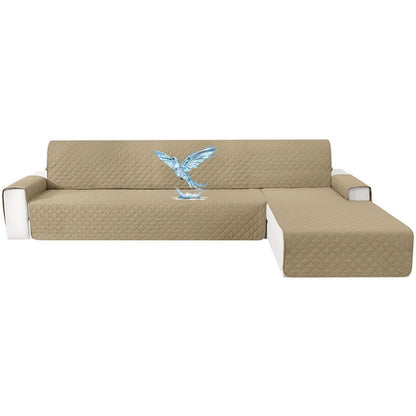 Wasserdichter Couchüberzug L-Form 4 Sitzer, Rutschfest & Waschbar