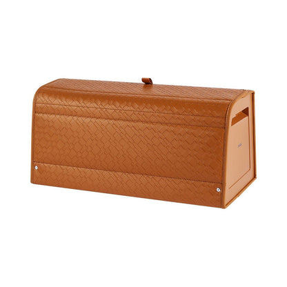 Kofferraum-Organizer | Faltbar & Wasserdicht | Orange in Lederoptik