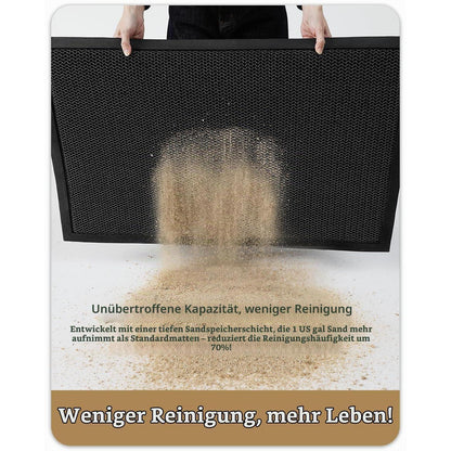 Fußmatte Schwarz Grau 120x180 cm - Schmutzfangmatte Outdoor