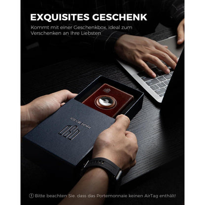 Geldbörse Herren mit AirTag Fach & XL Münzfach – RFID Schutz