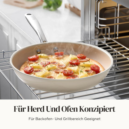 6-teiliges Keramik Pfannenset Induktion – Antihaft & Backofenfest