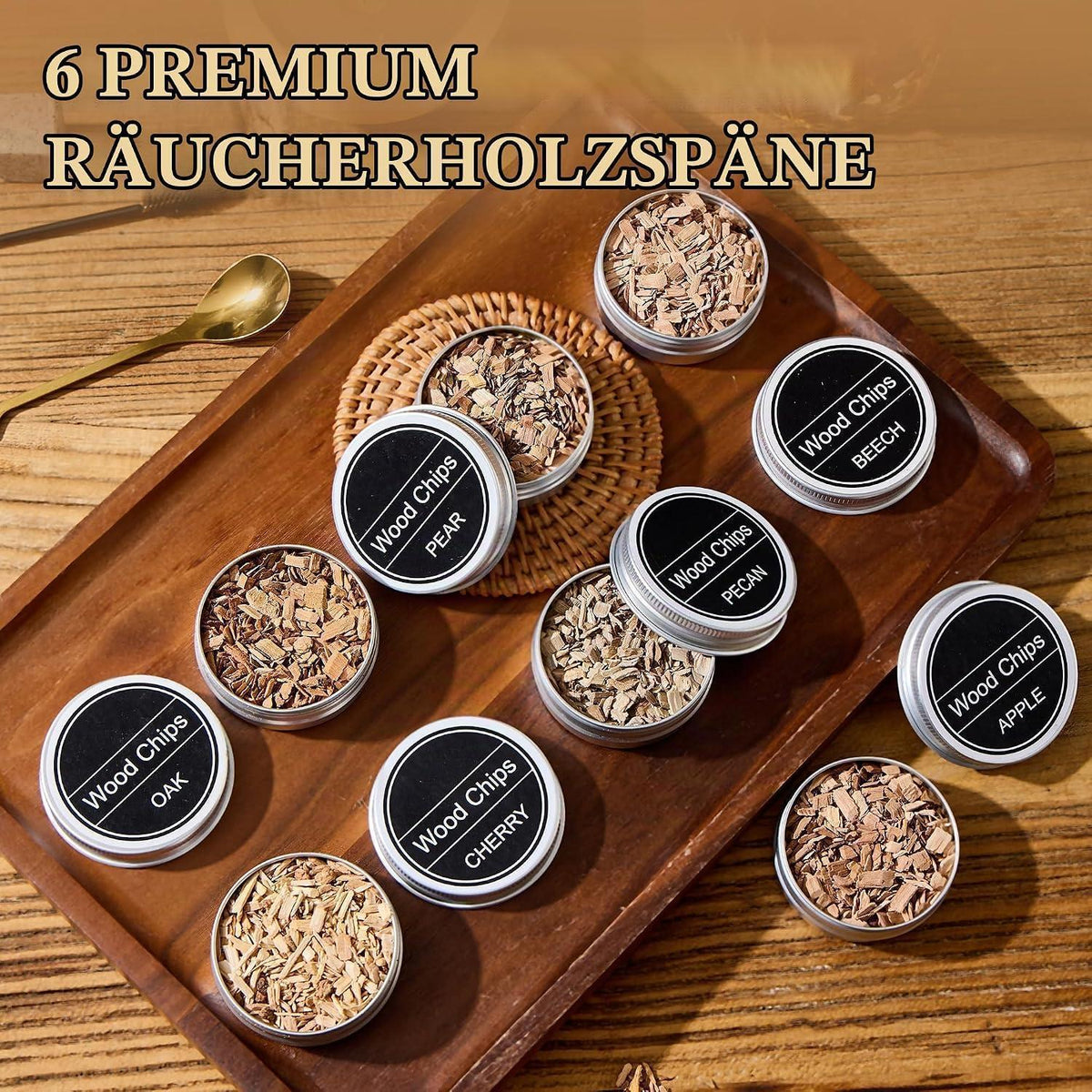 Cocktail Smoker Set mit Brenner & Holzchips – Whiskey Räucherset