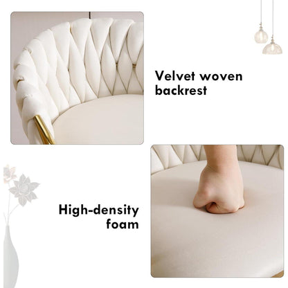 Moderne Samt Barhocker 2er Set, höhenverstellbar & drehbar
