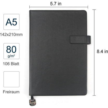 A5 Hardcover Notizbuch mit Verschlussband – Geschenkbox
