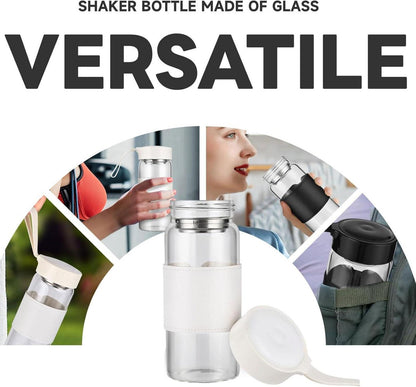 Shaker Glas 16oz BPA-freies mit Integriertem Sieb und 304SS Mischball