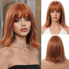 Ingwer Damen Bob Perücke Synthetisches Haar Party Cosplay
