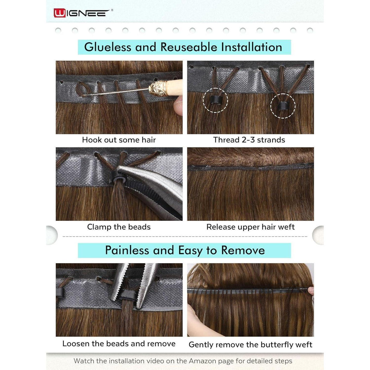 Remy Haarverlängerung 40cm Ombre Blond Double Weft