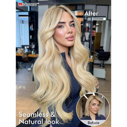 Blond Echthaar Extensions 51cm (20 Zoll) Double Weft