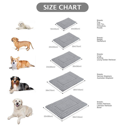 Flauschiges Orthopädisches Hundebett 60x45cm Grau