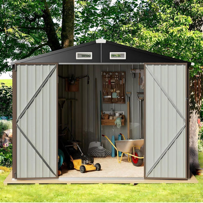 Gerätehaus Metall 236x171cm – Schuppen mit Belüftung & abschließbar
