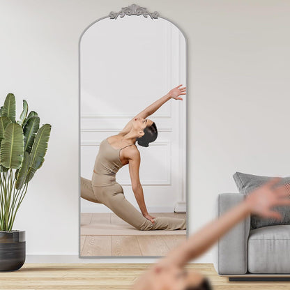 Vintage Standspiegel 180x76cm mit filigraner Applikation