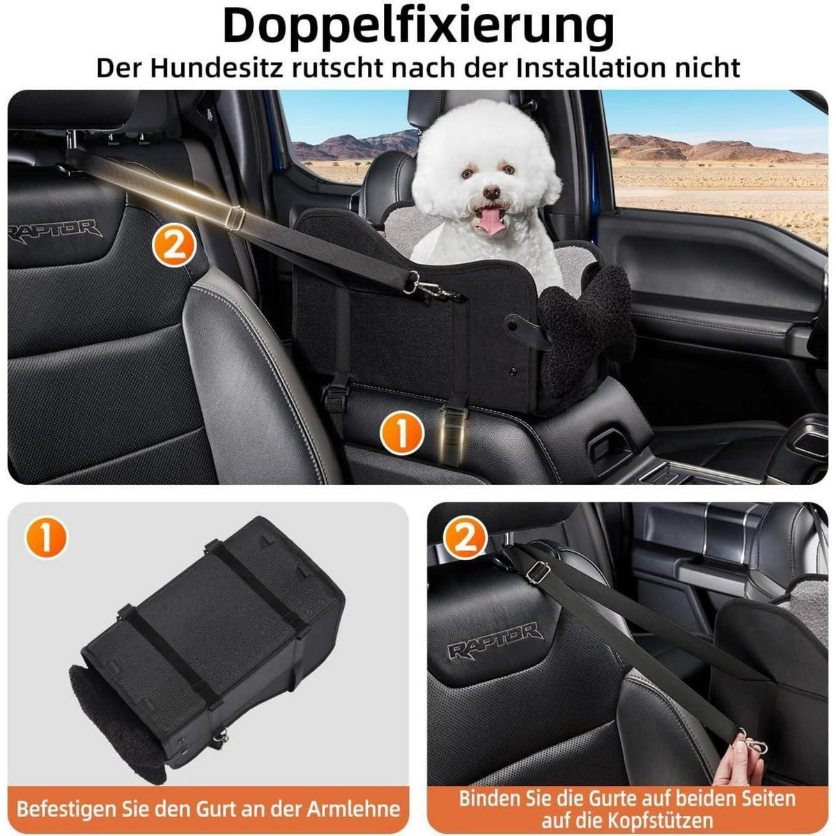 Auto-Hundesitz für Kleine Hunde & Katzen – Sicher & Komfortabel