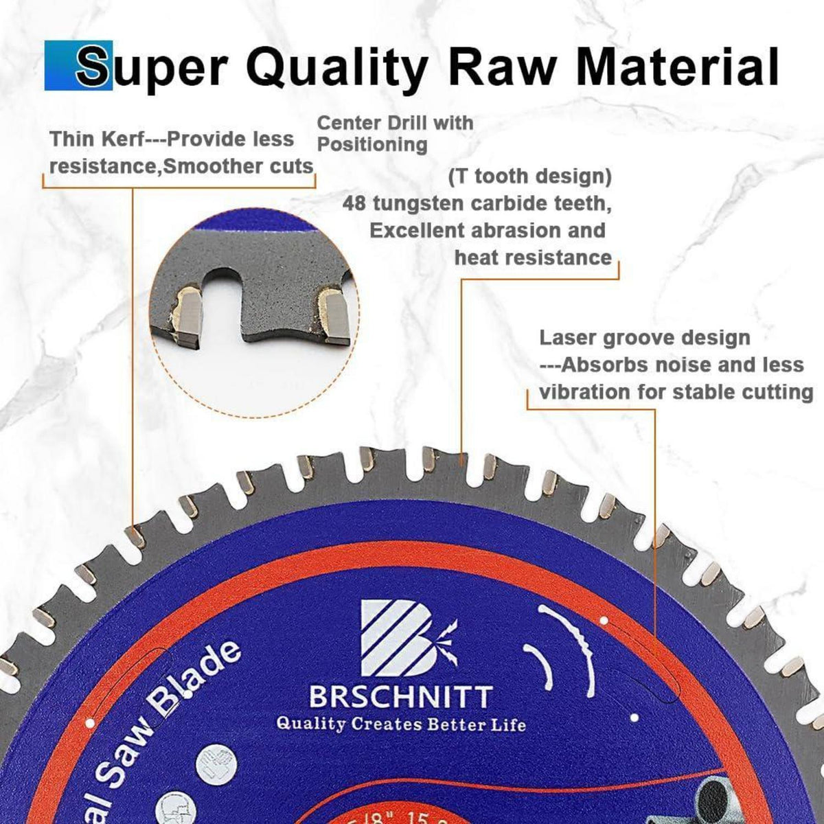 Kreissägeblatt Metall 254mm 50T TCT 5 Stück