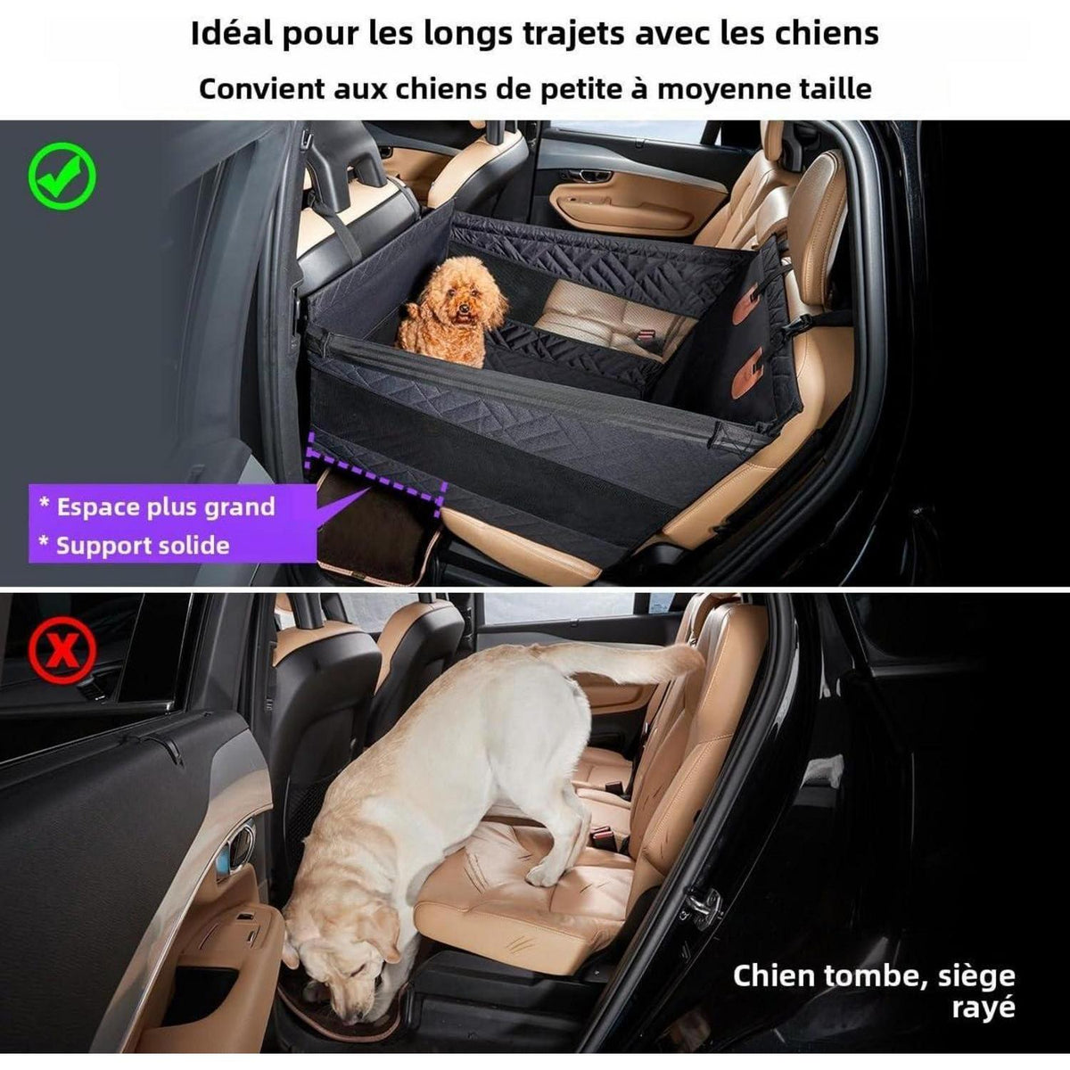 Hundeautositz S – Sicherer Boostersitz für Hunde bis 15kg