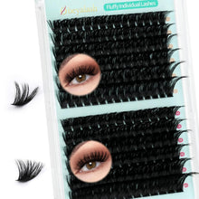Wimpern-Cluster D Curl 100D+140D – Volle, Flauschige Wimpern