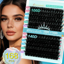 Wimpern-Cluster D Curl 100D+140D – Volle, Flauschige Wimpern