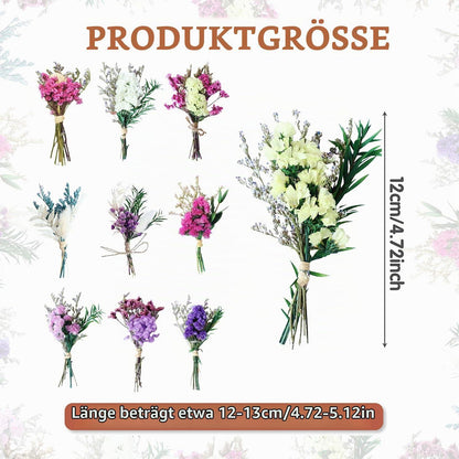 10x Trockenblumenstrauß Klein – Natürliche Blumendeko für DIY
