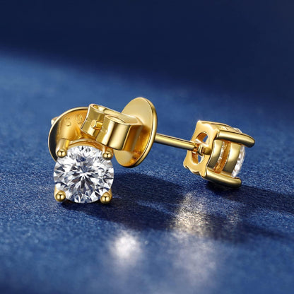 Moissanit Ohrstecker Gold 585 – Funkelndes Damen Geschenk