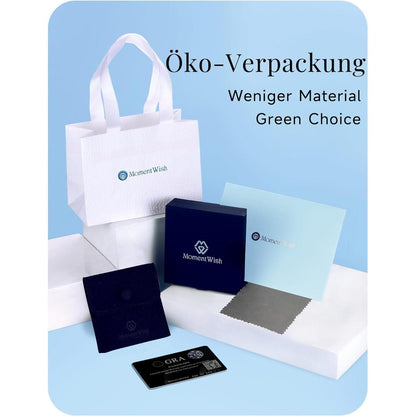 Moissanit Ohrstecker Gold 585 – Funkelndes Damen Geschenk