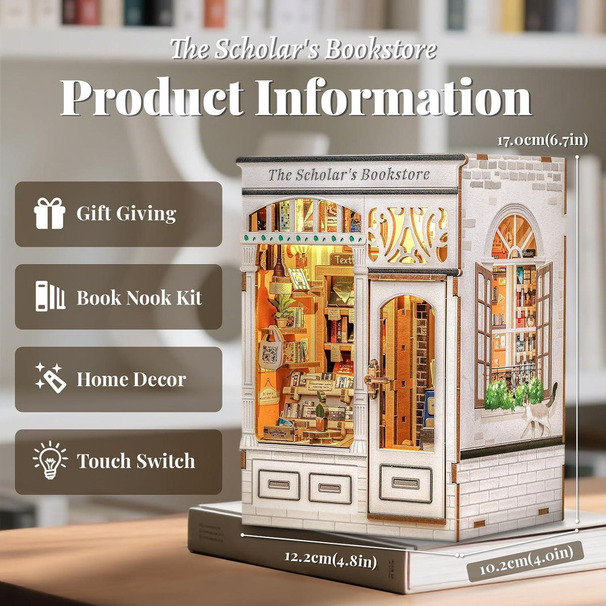 DIY Buchregal "The Scholar's Bookstore" – Modellbausatz
