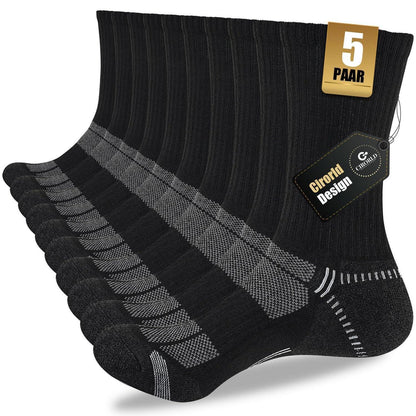 Herren Socken 5er Pack – Gepolstert, Atmungsaktiv & Vielseitig