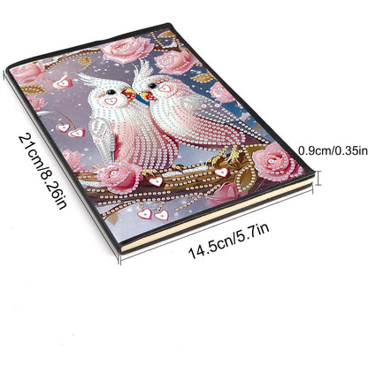 Diamant Malerei Notizbuch A5 – Tagebuch mit Zubehör & 50 Blättern