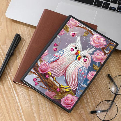 Diamant Malerei Notizbuch A5 – Tagebuch mit Zubehör & 50 Blättern