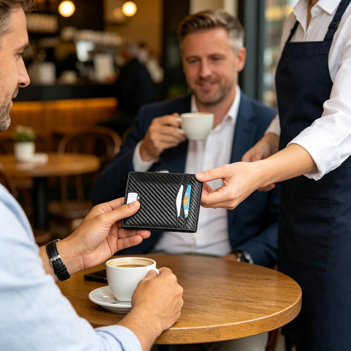 Herren Geschenksset: Geldbörse, Armband, Socken & Kulturbeutel