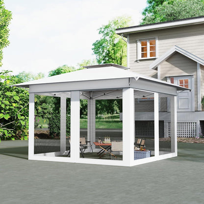 4x4 Pop-up Pavillon mit Moskitonetz & Doppeldach