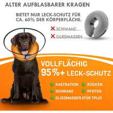 Aufblasbare Hundehalskrause 2in1 – Leckschutz & Komfort [Größe 5]