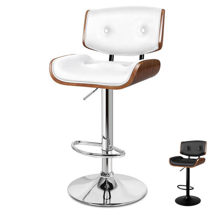 Verstellbarer Barhocker mit 360° Drehung – Weiß