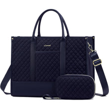 Laptoptasche Damen 17 Zoll, wasserabweisend, dunkelblau