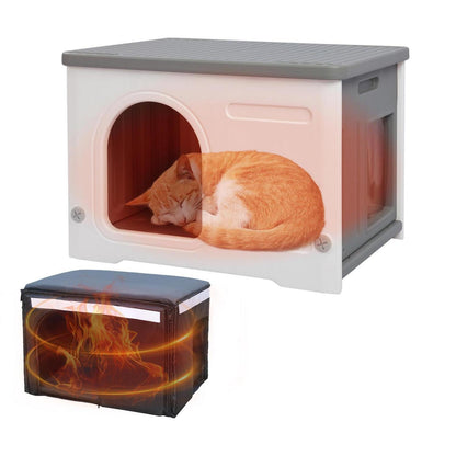Isoliertes Katzenhaus Outdoor Winterfest mit Flachdach