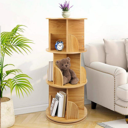 Drehbares Kinderbücherregal mit 3 Ebenen, Holz