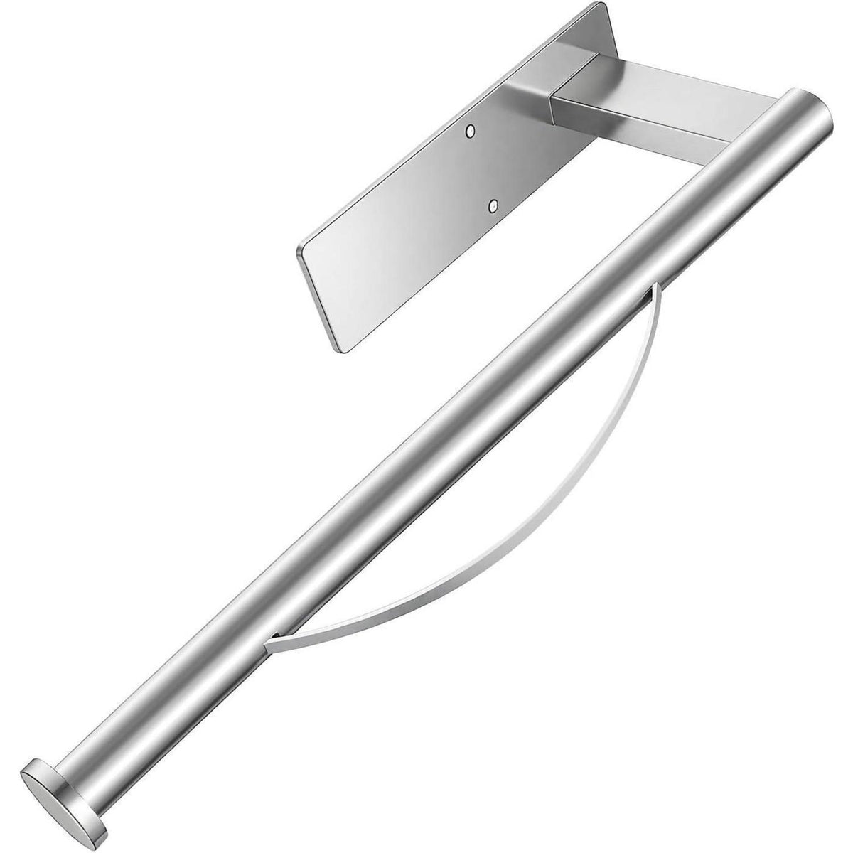Küchenrollenhalter unter Schrank, Einhand-Abreißen, Edelstahl Silber